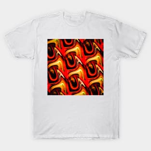 Abstract in red and yellow T-Shirt